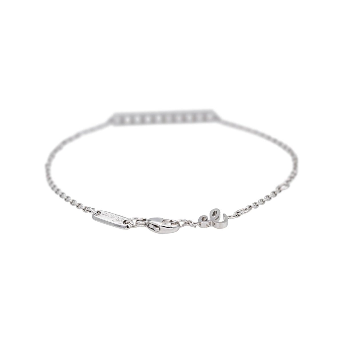 Bracelet Ligne CHOPARD "Ice Cube" en or blanc et diamants - Castafiore