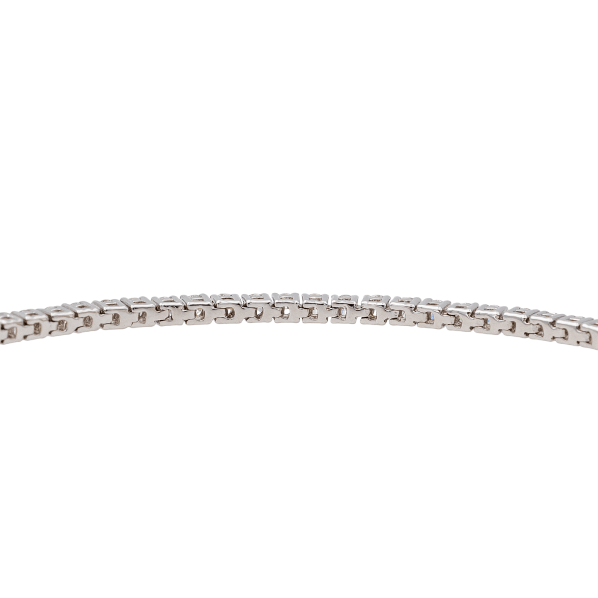 Bracelet Ligne Diamants en Or Blanc - Castafiore