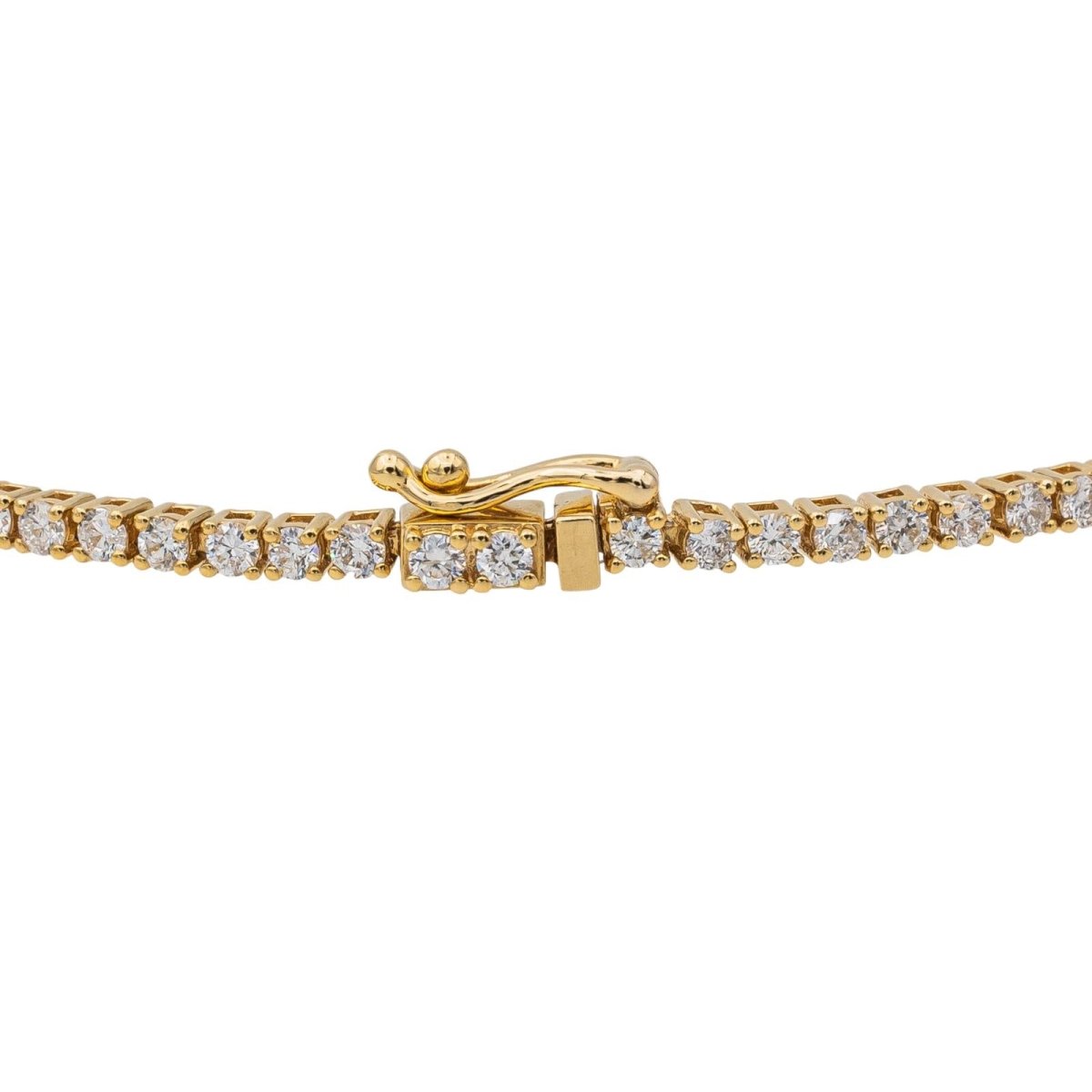 Bracelet Ligne Diamants en Or Jaune - Castafiore