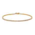 Bracelet Ligne Diamants en Or Jaune - Castafiore