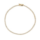 Bracelet Ligne Diamants en Or Jaune - Castafiore