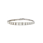 Bracelet ligne diamants or blanc platine - Castafiore