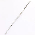 Bracelet ligne diamants or blanc platine - Castafiore