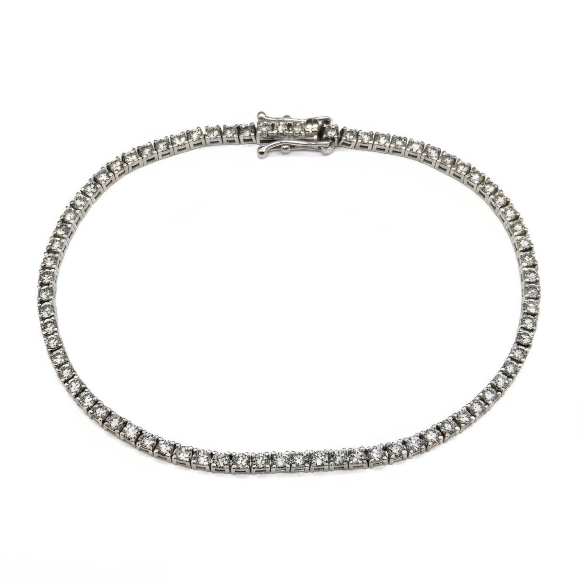 Bracelet Ligne en or blanc et diamants