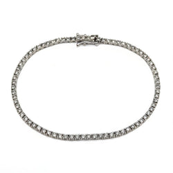 Bracelet Ligne en or blanc et diamants