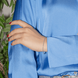 Bracelet Ligne en or blanc et diamants - Castafiore