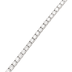 Bracelet line, white gold and diamonds.