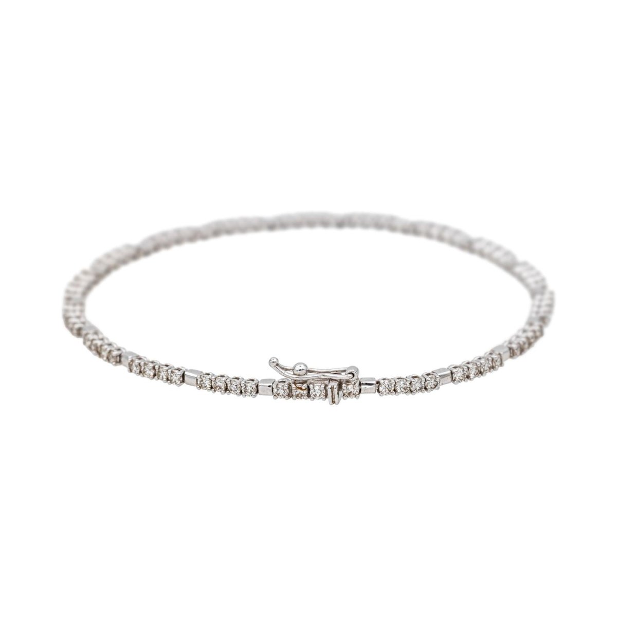 Bracelet Ligne en or blanc et diamants - Castafiore