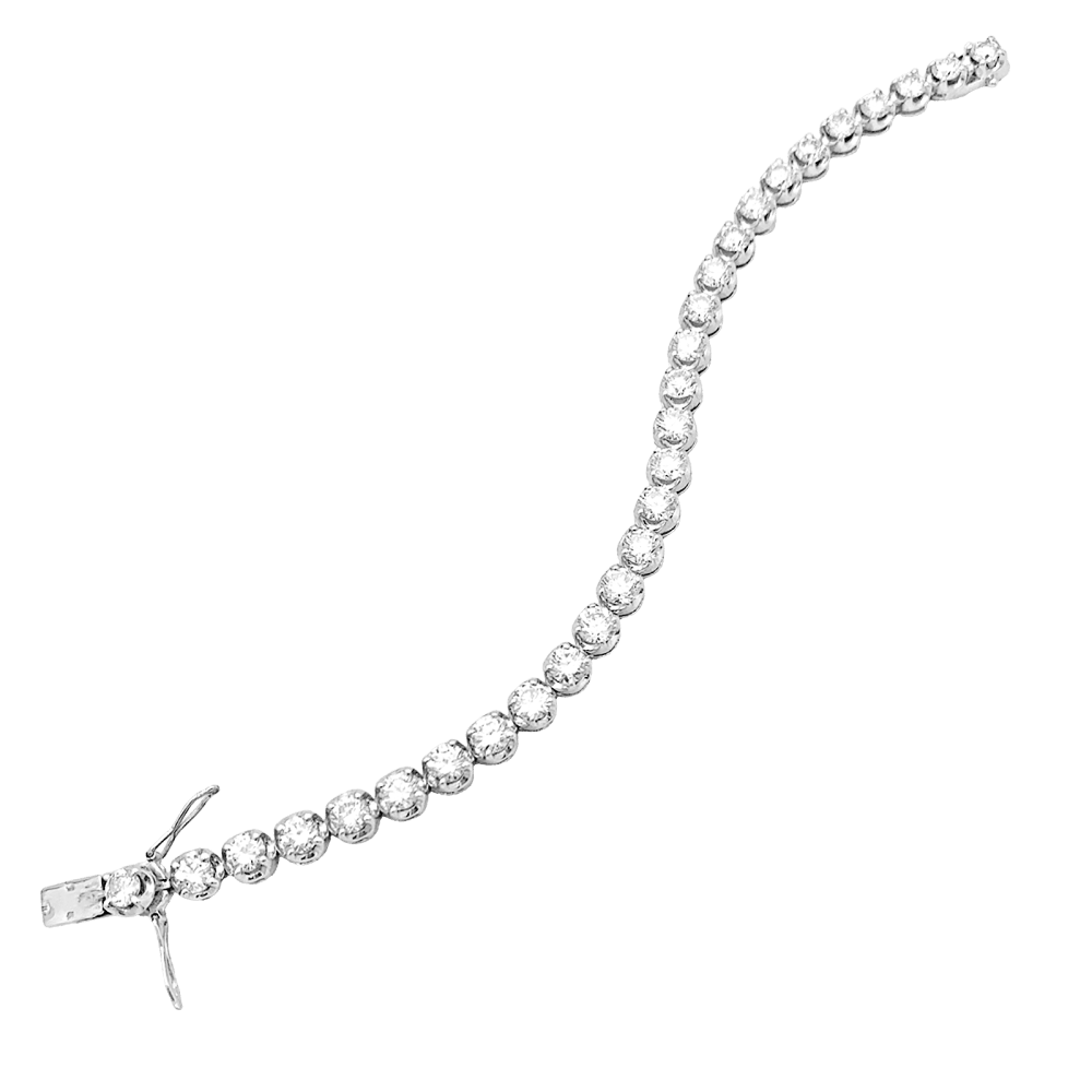Bracelet Ligne en or blanc et diamants - Castafiore