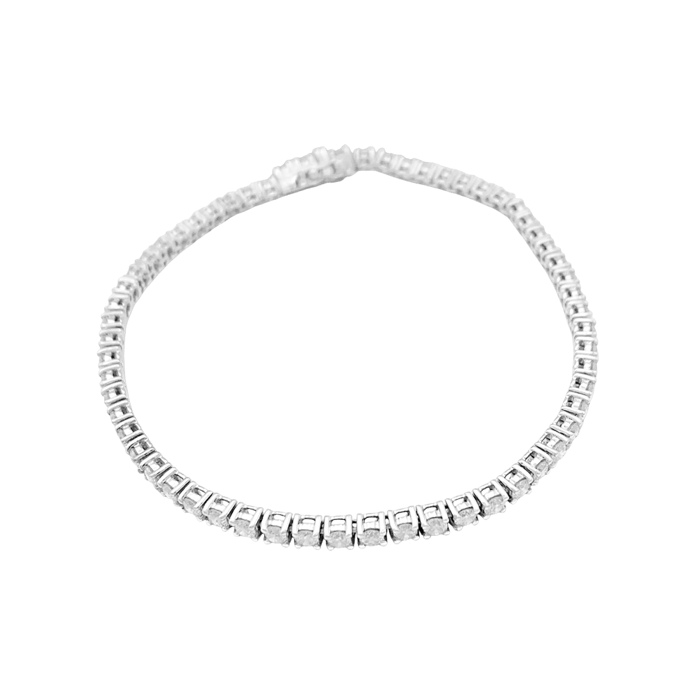 Bracelet ligne en or blanc et diamants - Castafiore