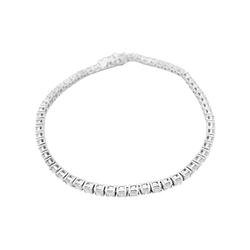 Bracelet ligne en or blanc et diamants - Castafiore