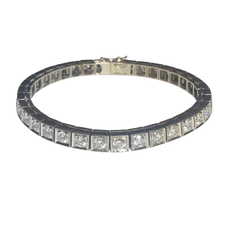 Bracelet Ligne en or blanc et diamants - Castafiore