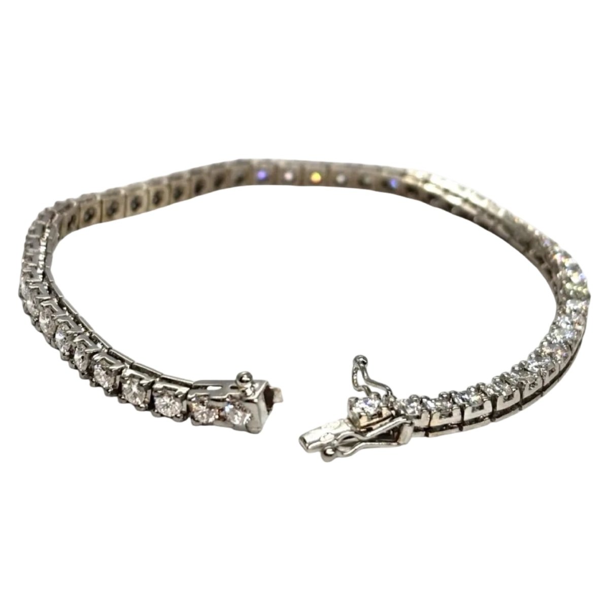 Bracelet Ligne en or blanc et diamants - Castafiore
