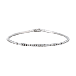 Bracelet Ligne en or blanc et diamants - Castafiore