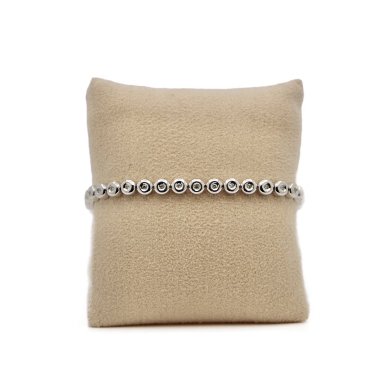 Bracelet Ligne en or blanc et diamants - Castafiore