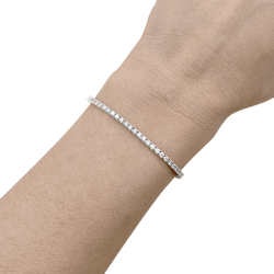 Bracelet Ligne en or blanc et diamants - Castafiore