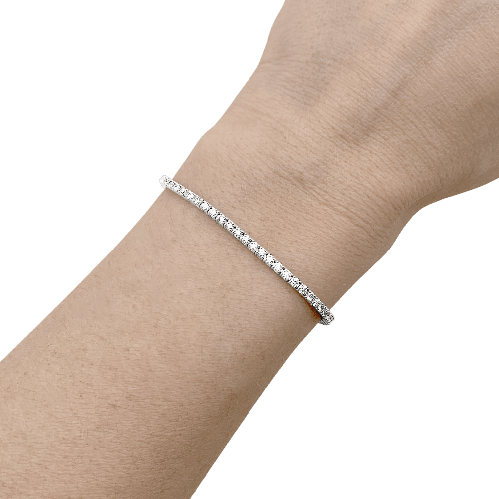 Bracelet Ligne en or blanc et diamants - Castafiore