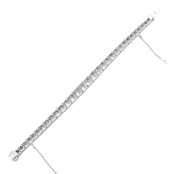 Bracelet Ligne en or blanc et diamants - Castafiore