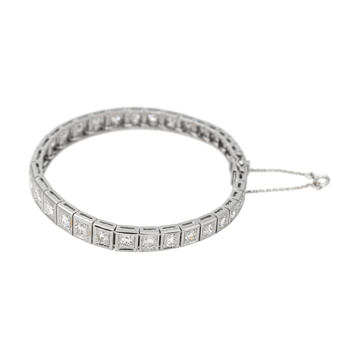 Bracelet Ligne en or blanc et diamants - Castafiore