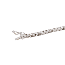 Bracelet White gold line diamond