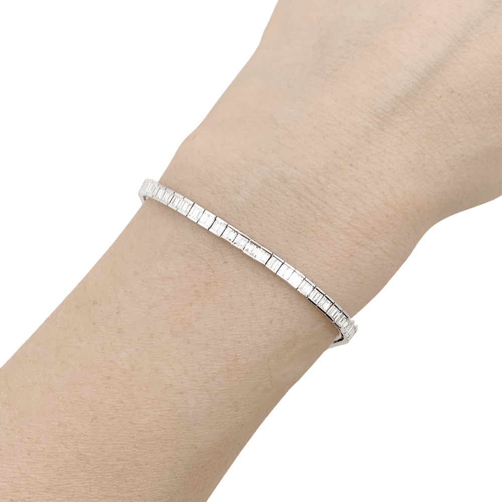 Bracelet Ligne en or blanc et diamants - Castafiore