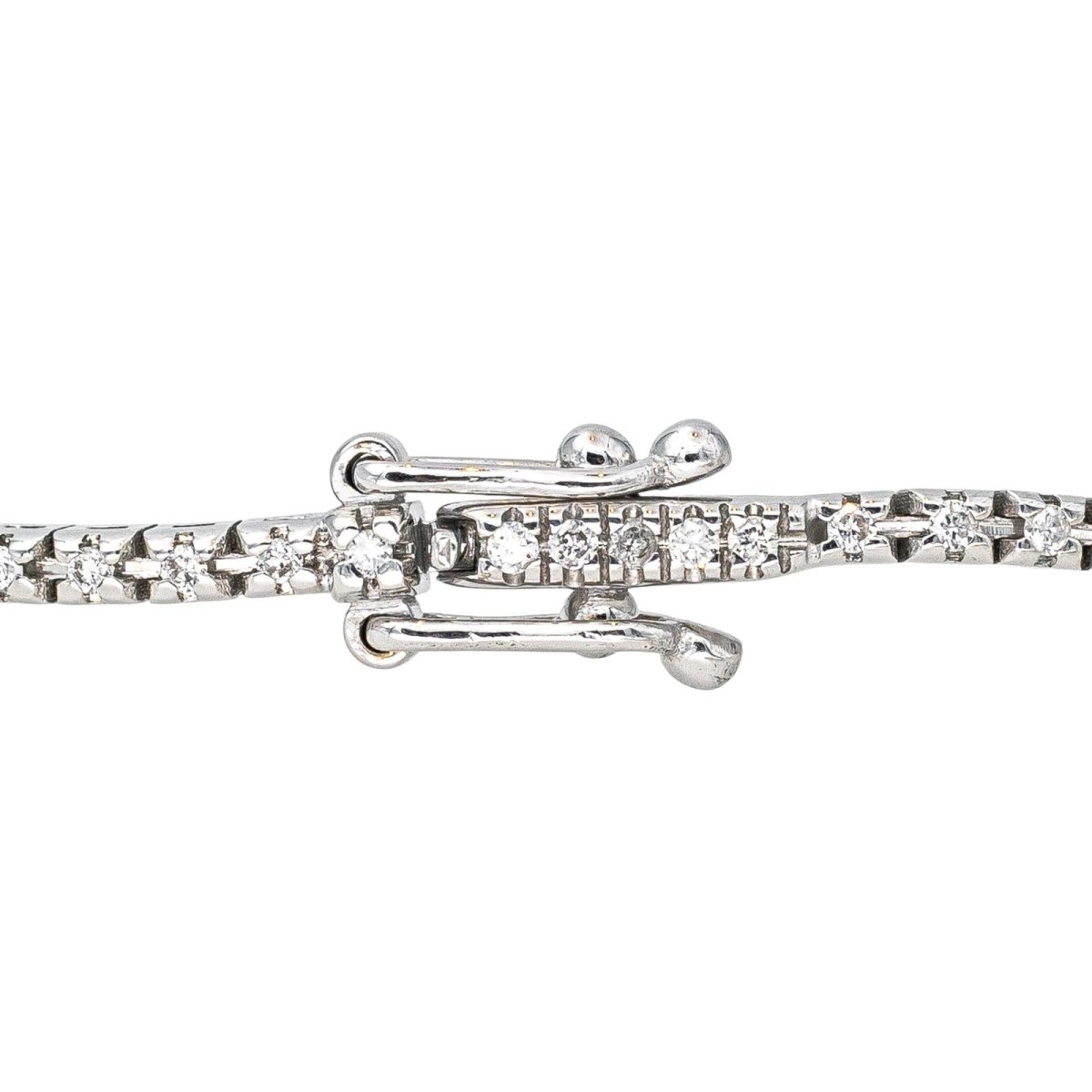 Bracelet Ligne en or blanc et diamants - Castafiore