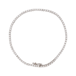 Bracelet White gold line diamond