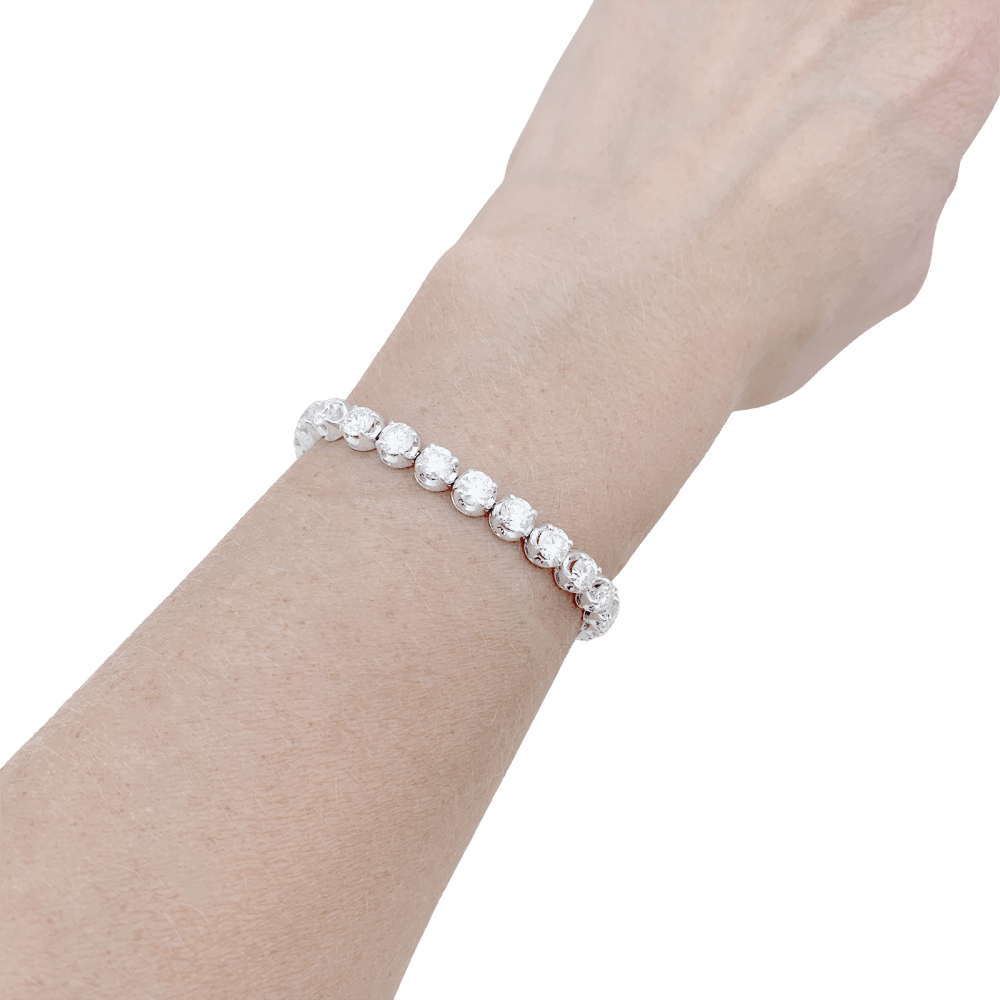 Bracelet Ligne en or blanc et diamants - Castafiore