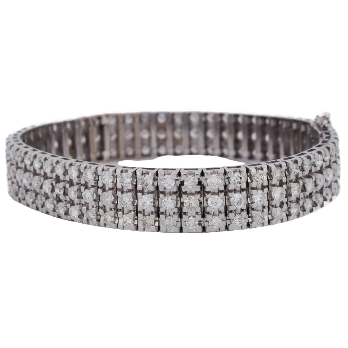 Bracelet Ligne en or blanc et diamants - Castafiore