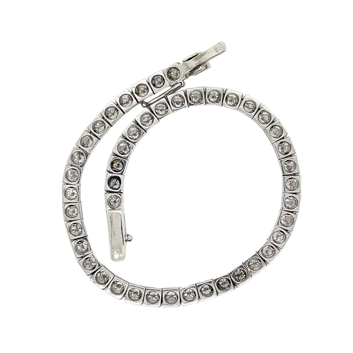 Bracelet Ligne en or blanc et diamants - Castafiore