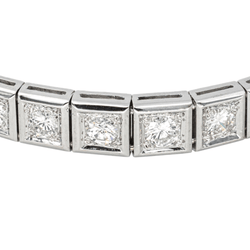 Bracelet Ligne en or blanc et diamants - Castafiore