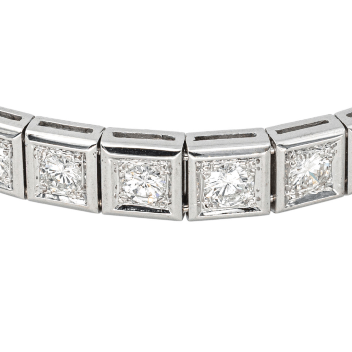 Bracelet Ligne en or blanc et diamants - Castafiore