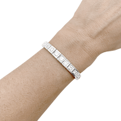 Bracelet Ligne en or blanc et diamants - Castafiore