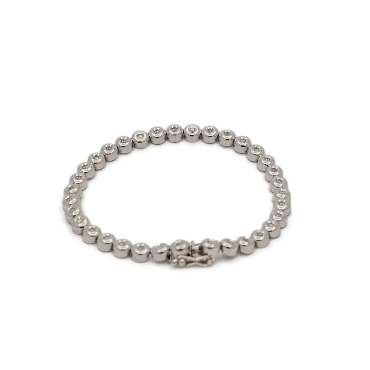 Bracelet Ligne en or blanc et diamants - Castafiore