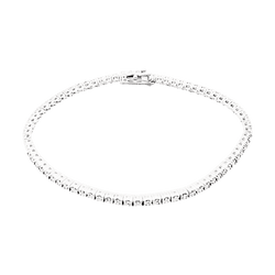 Bracelet Ligne en or blanc et diamants - Castafiore