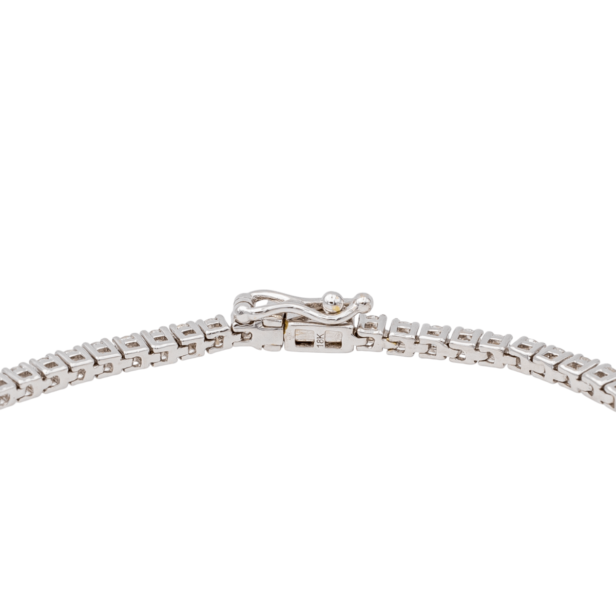 Bracelet White gold line diamond