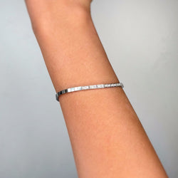 Bracelet Ligne en or blanc et diamants - Castafiore