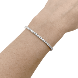 Bracelet Ligne en or blanc et diamants - Castafiore