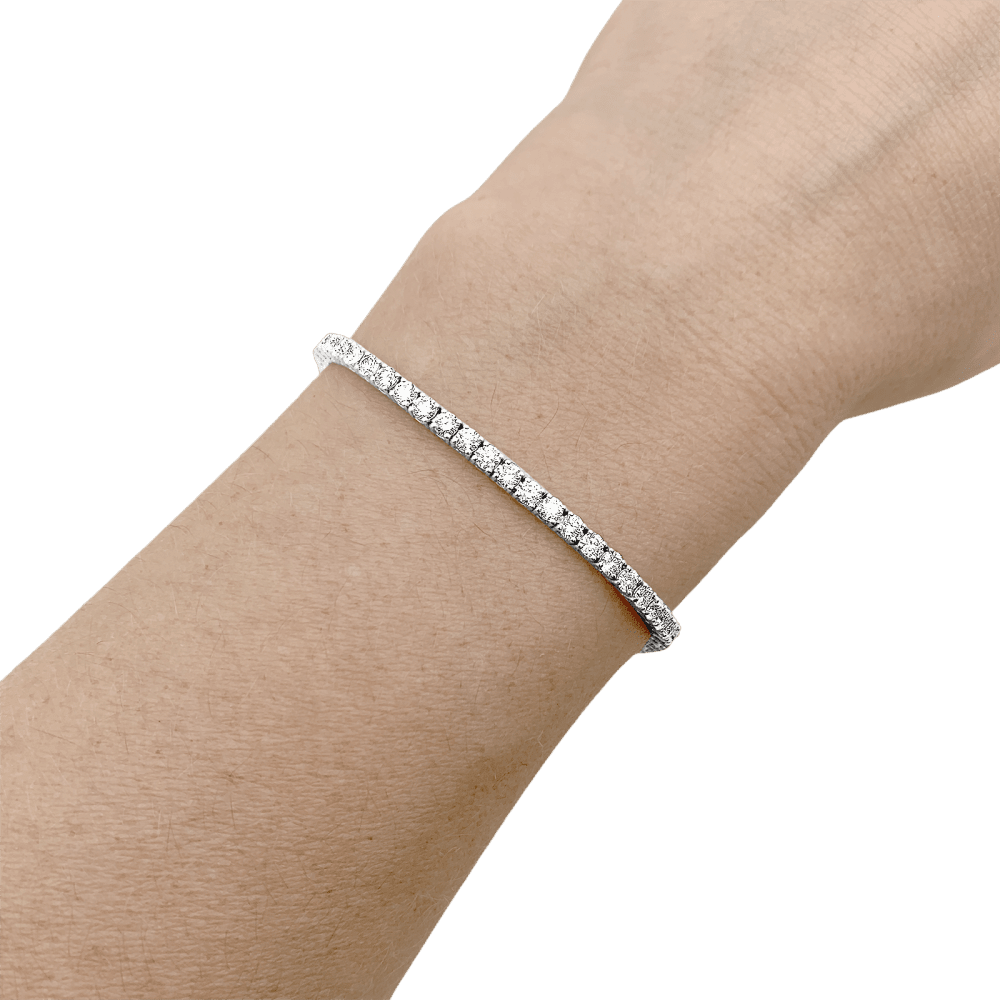 Bracelet Ligne en or blanc et diamants - Castafiore