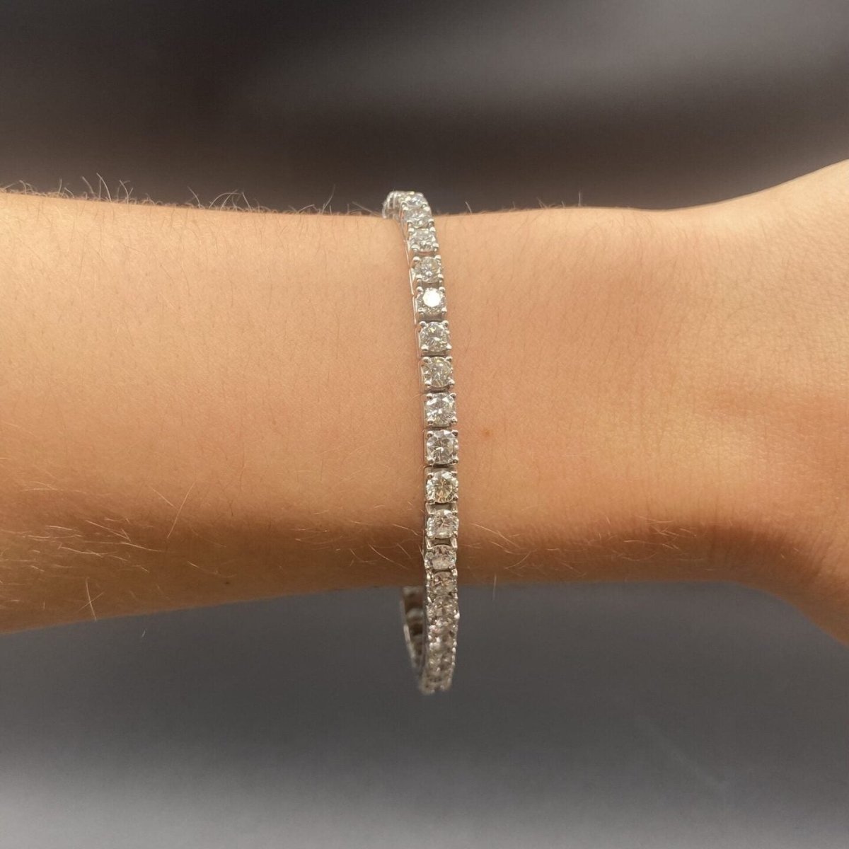 Bracelet Ligne en or blanc et diamants - Castafiore