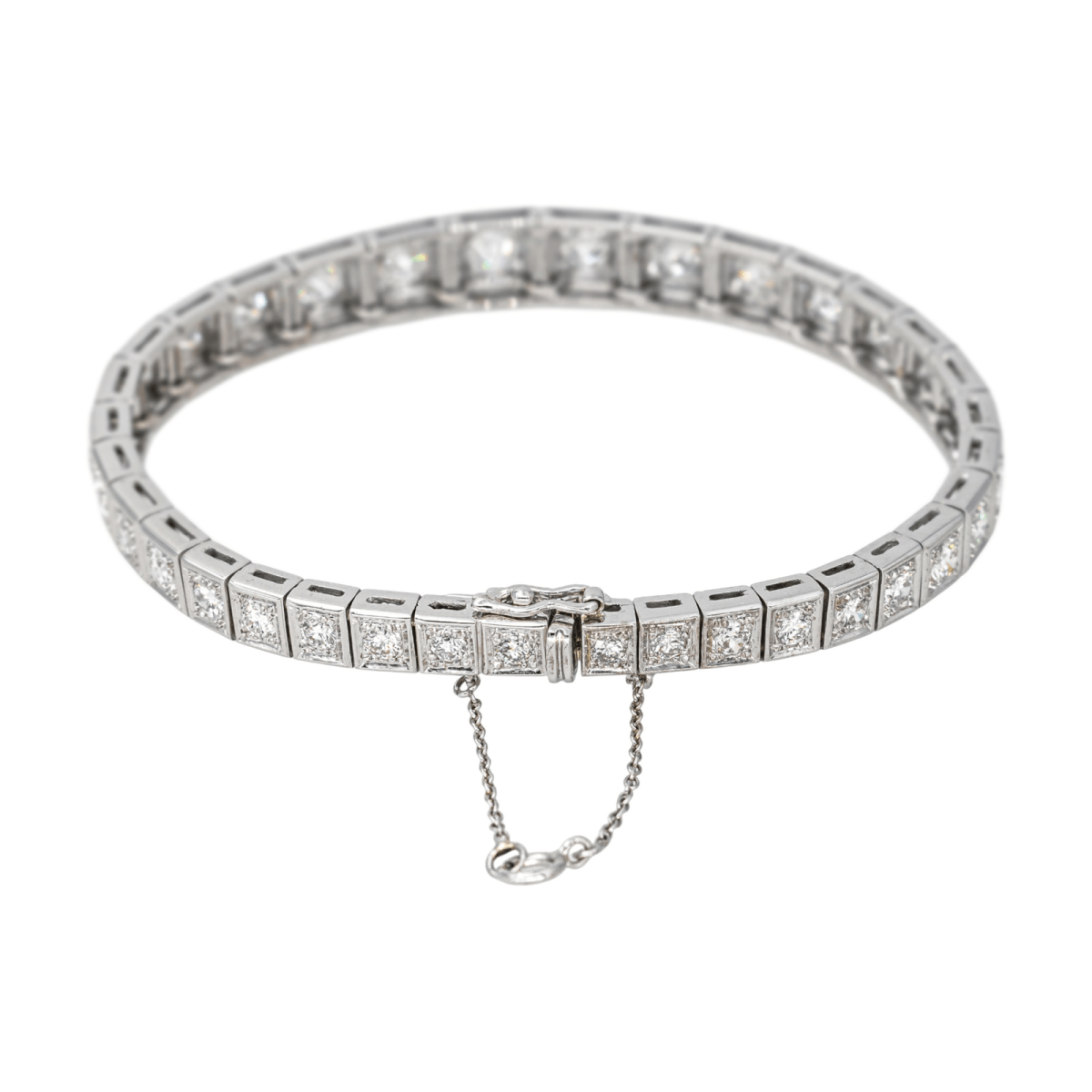 Bracelet Ligne en or blanc et diamants - Castafiore