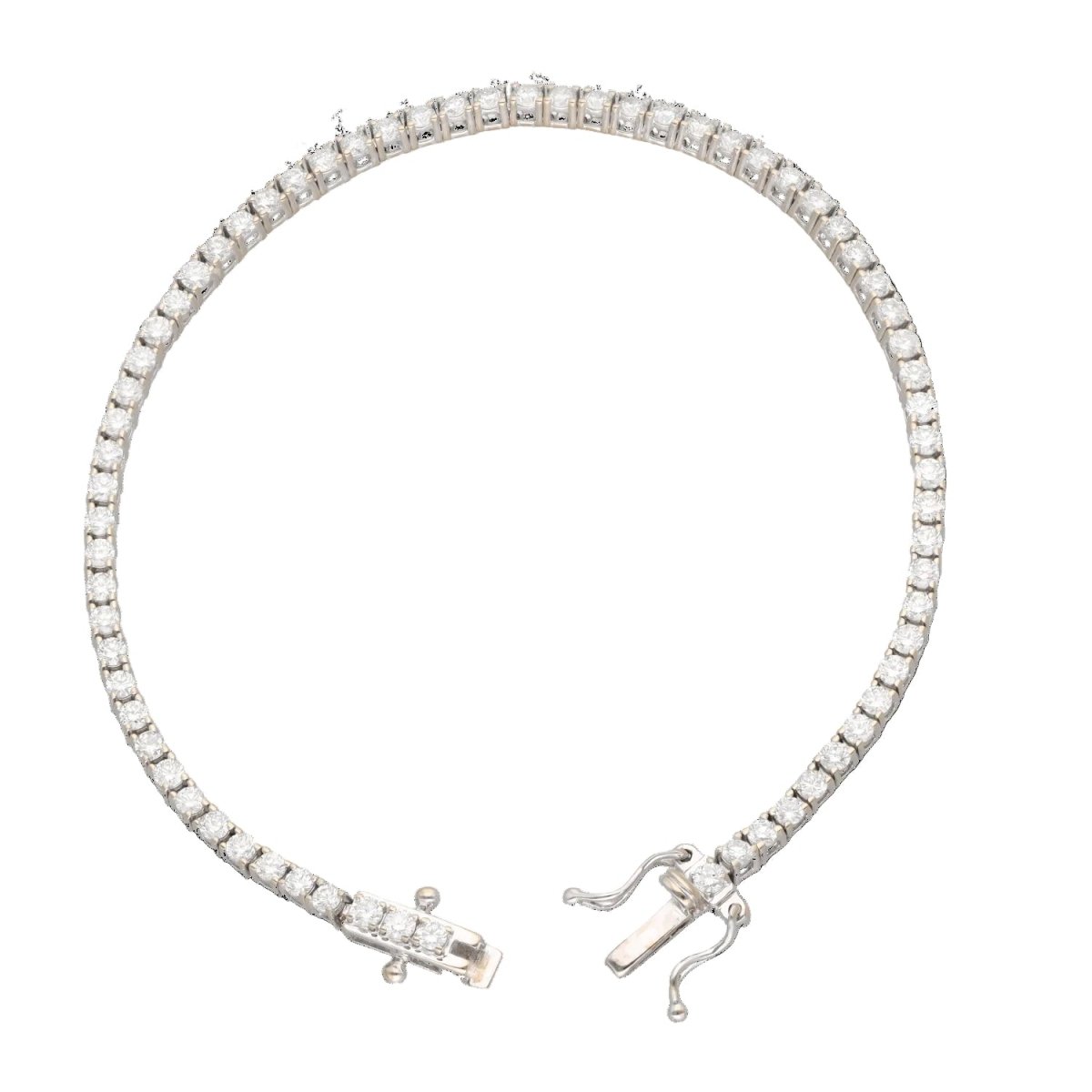 Bracelet Ligne en or blanc et diamants