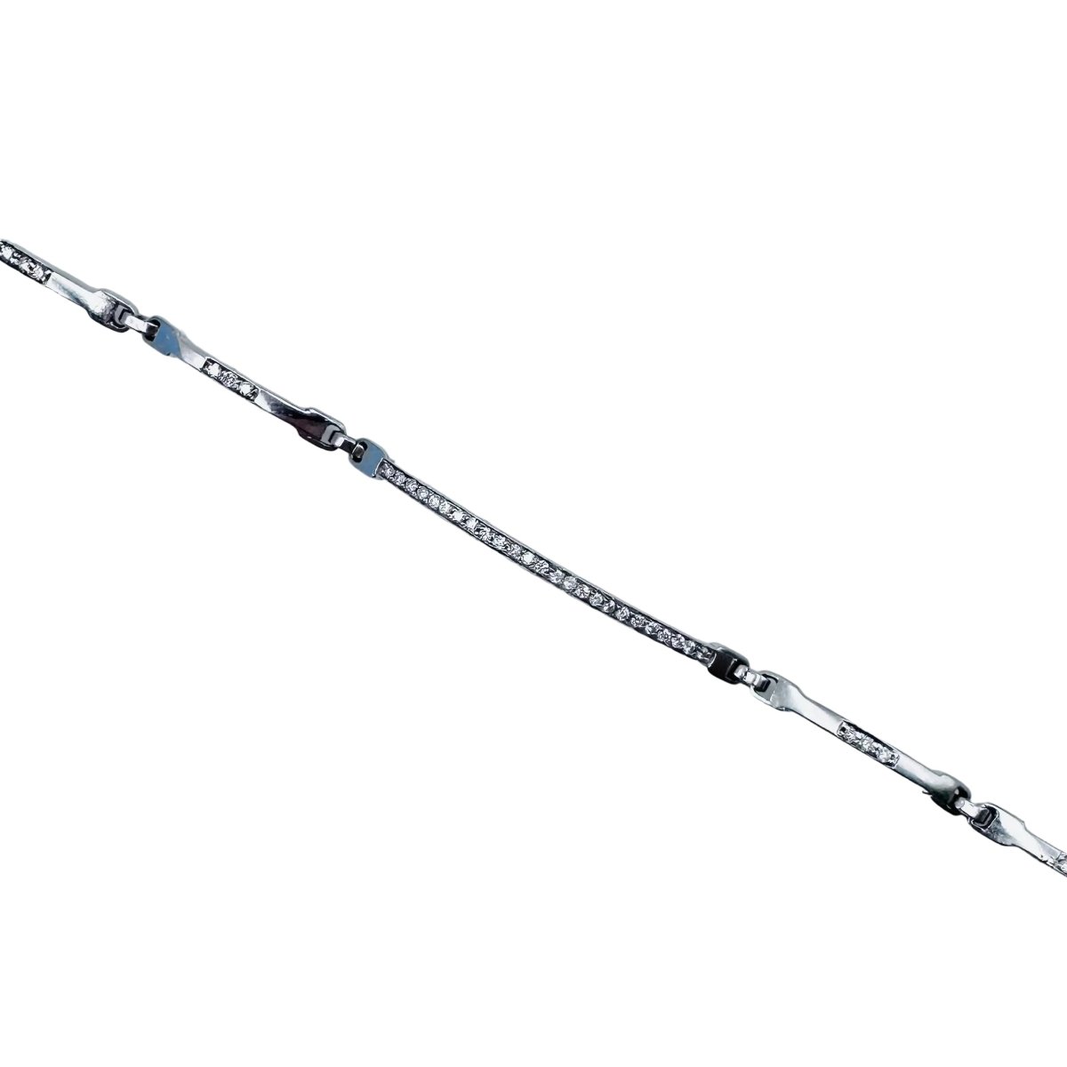 Bracelet Ligne en or blanc et diamants - Castafiore