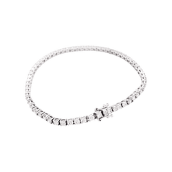 Bracelet ligne en or blanc et diamants - Castafiore