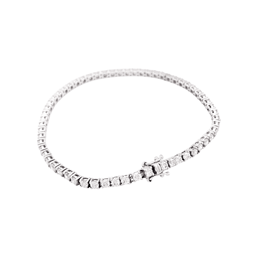 Bracelet ligne en or blanc et diamants - Castafiore