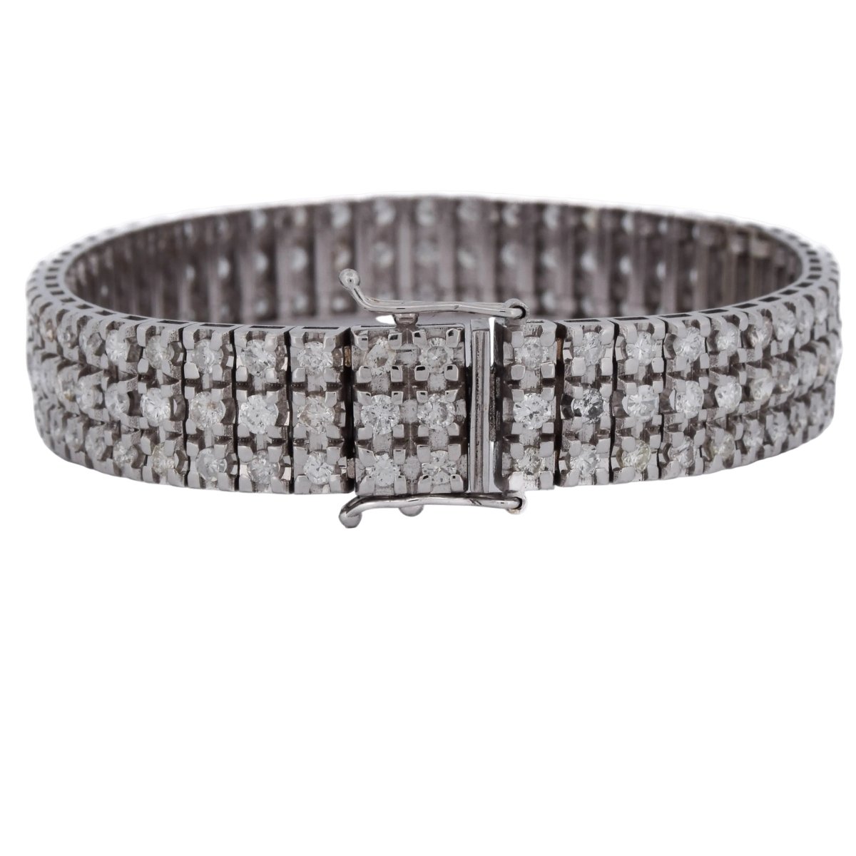 Bracelet Ligne en or blanc et diamants - Castafiore