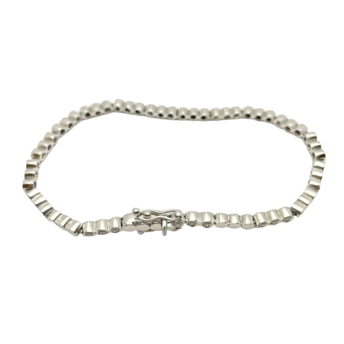 Bracelet Ligne en or blanc et diamants - Castafiore