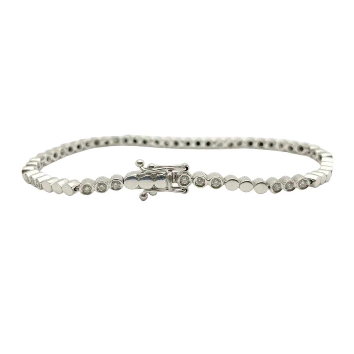 Bracelet Ligne en or blanc et diamants - Castafiore