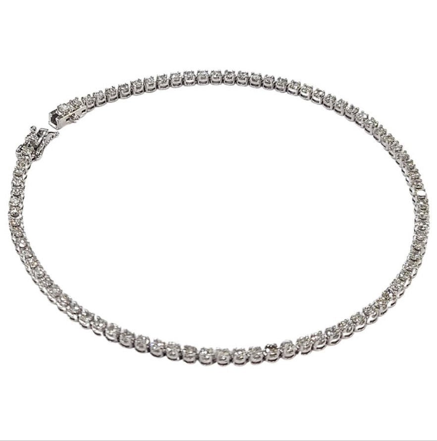 Bracelet Ligne en or blanc et diamants - Castafiore