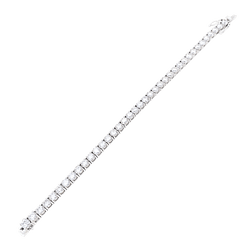 Bracelet line, white gold and diamonds.